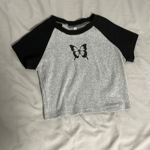 butterfly crop top